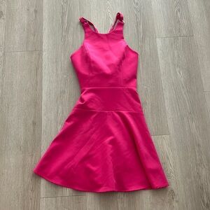 NBD Halter Skater Dress Pink